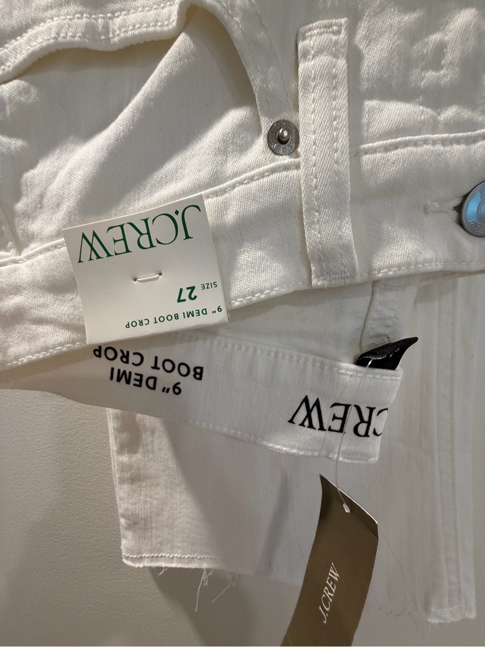 J Crew NWT denim jeans boot crop